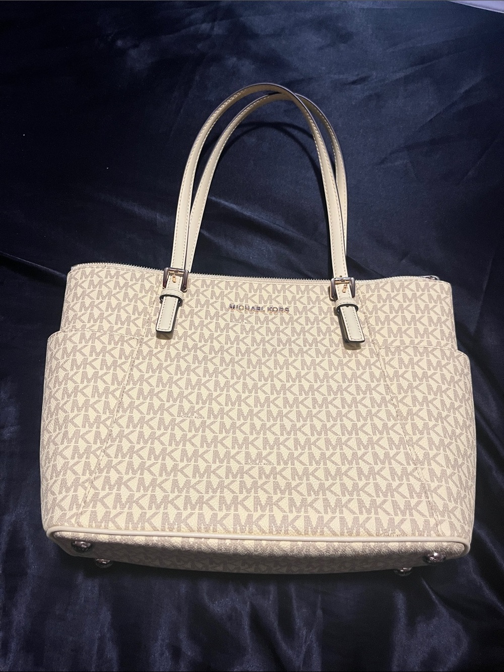 Michael Kors Yellow/tan Signature MK Tote
